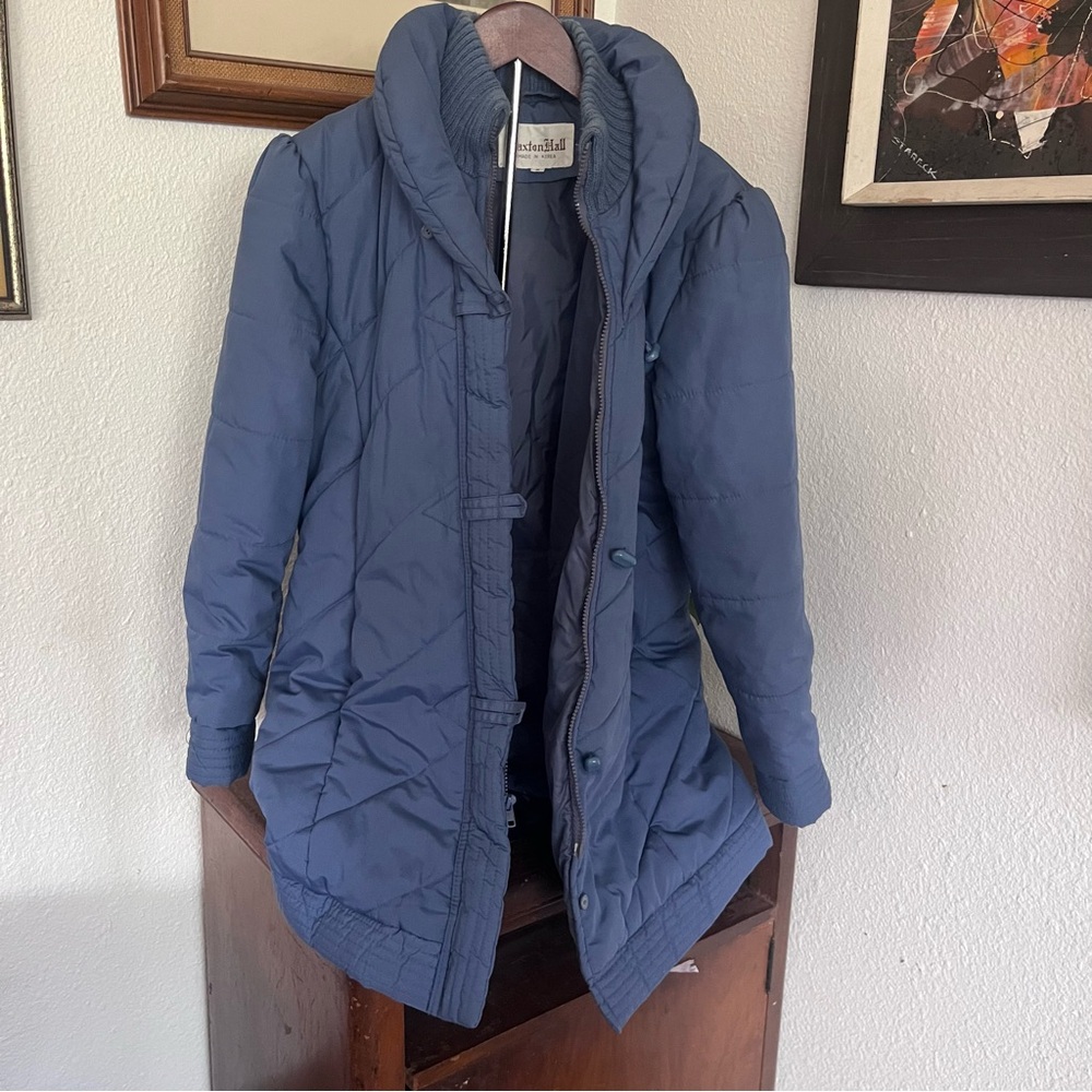 Vintage Saxton Hall Blue Quilted Women's Jacket